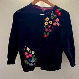 Vintage Lucky Brand Embroidered Sweater (XL) fits more like S-M